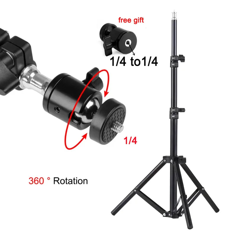 DITONG Extendable 160cm Projector Bracket Travel Tripod Photographic Lighting Stand for magcubic HY300Pro &HY320mini Projector